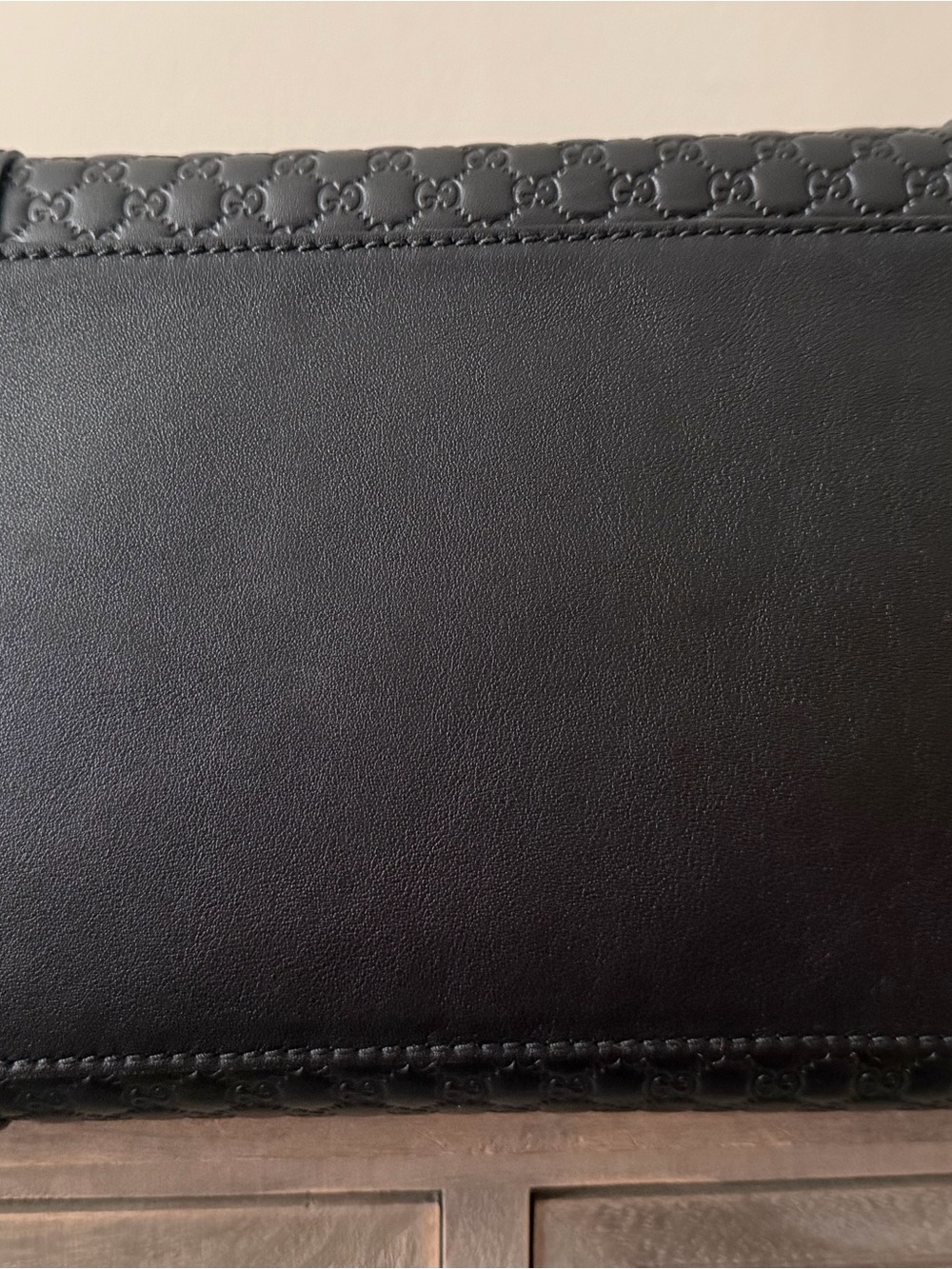 GUCCI Large Dome Micro Guccissima Black Leather Satchel Bag - Picture 5 of 8